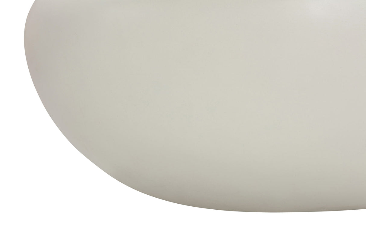 Zenstone - Indoor Outdoor 2-Piece Coffee Table Set - White Concrete Finish