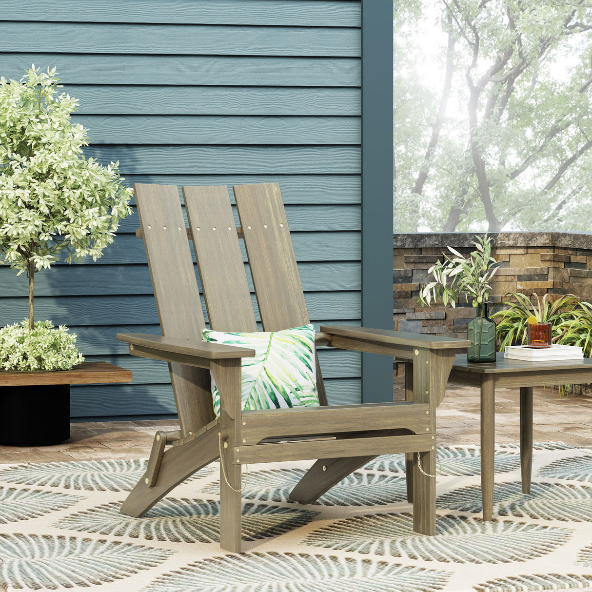 Aurascape - Outdoor Comfort Foldable Adirondack Chair