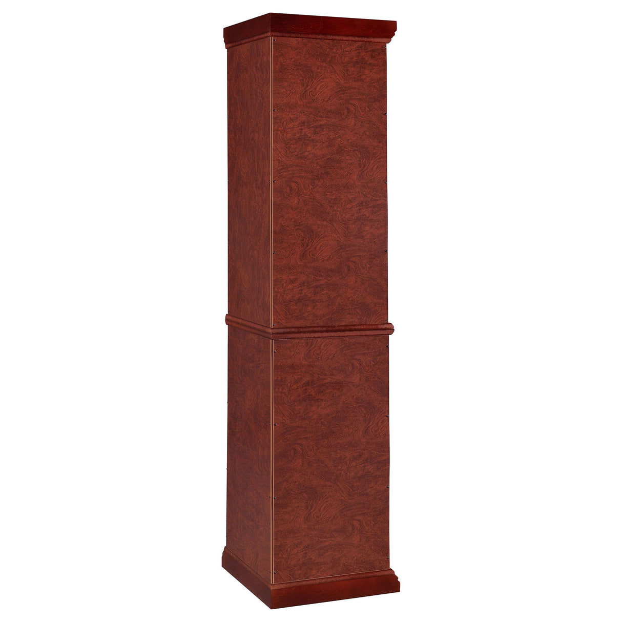 Jacob - 6 Shelf Curio Display Cabinet - Red / Brown