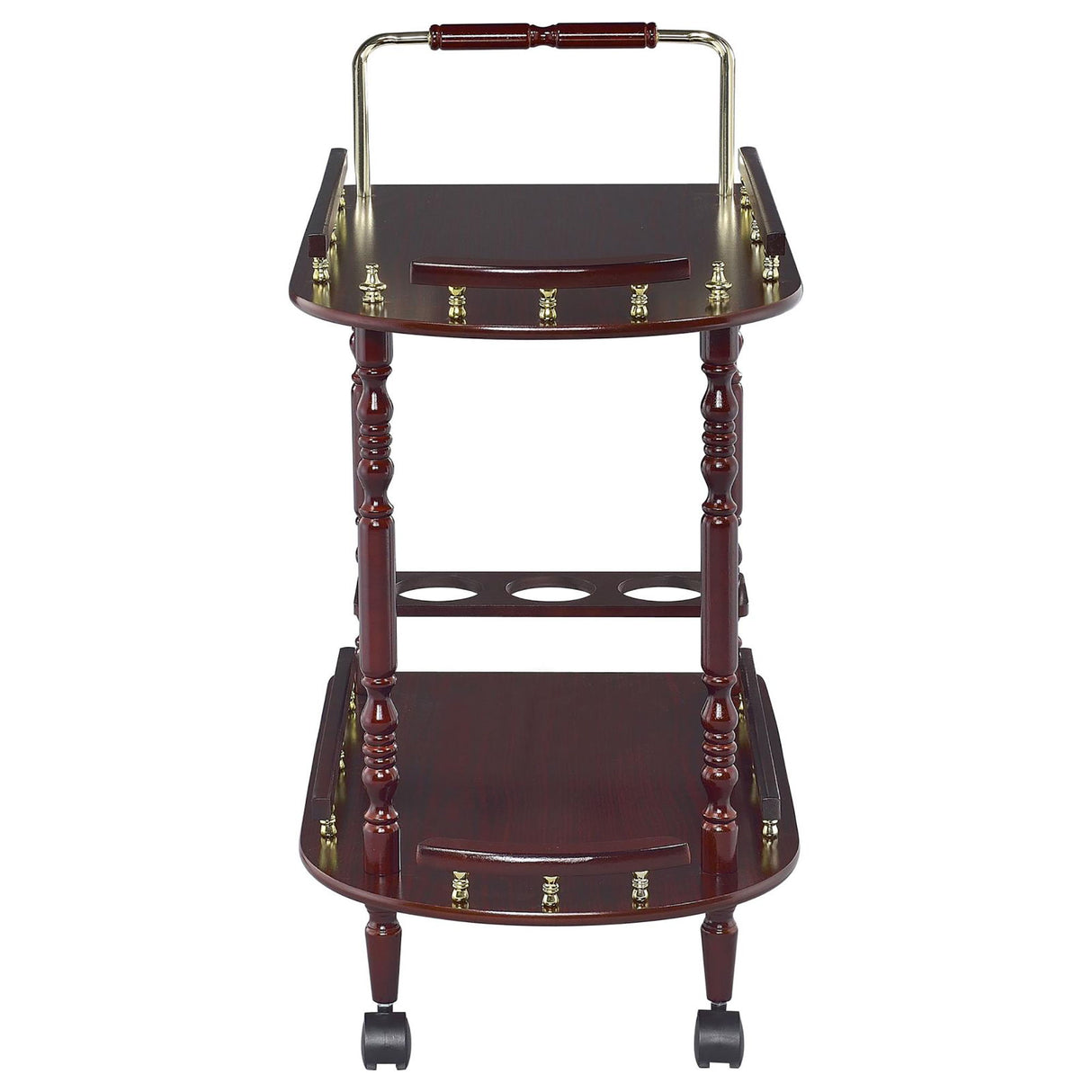 2 Shelf Serving Cart - Brown