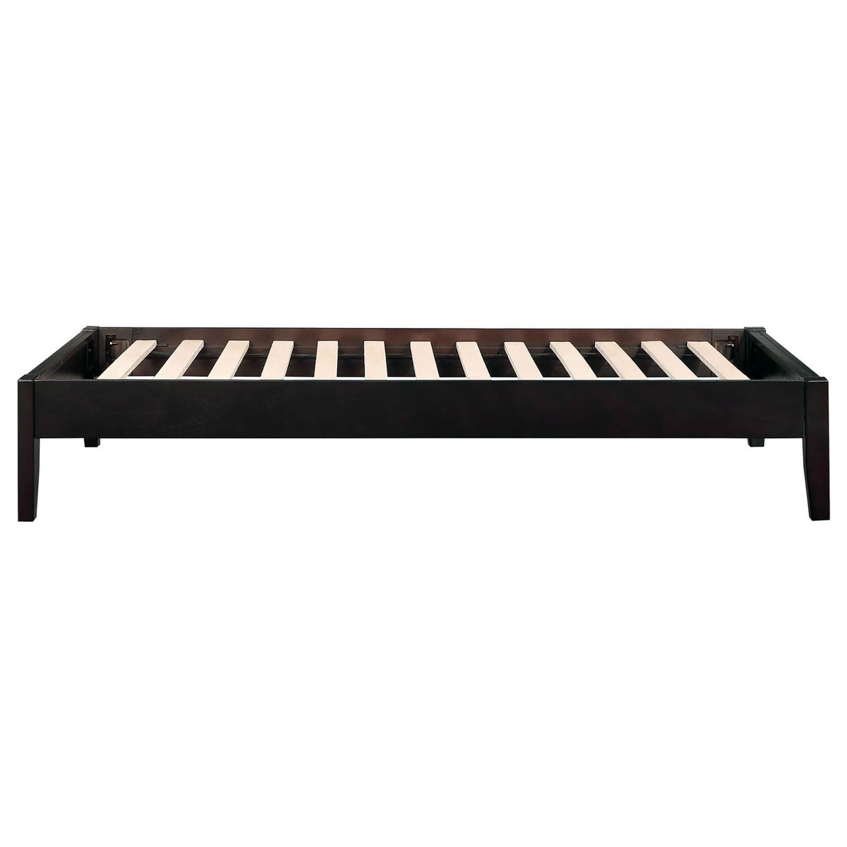 Queen Platform Bed With Tapered Legs - Brown
