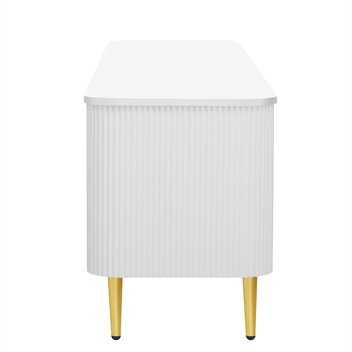 Minimalist TV Stand For TVs Up To 85", Modern Entertainment Center Media Console With 4 Spacious Cabinets For Living Room