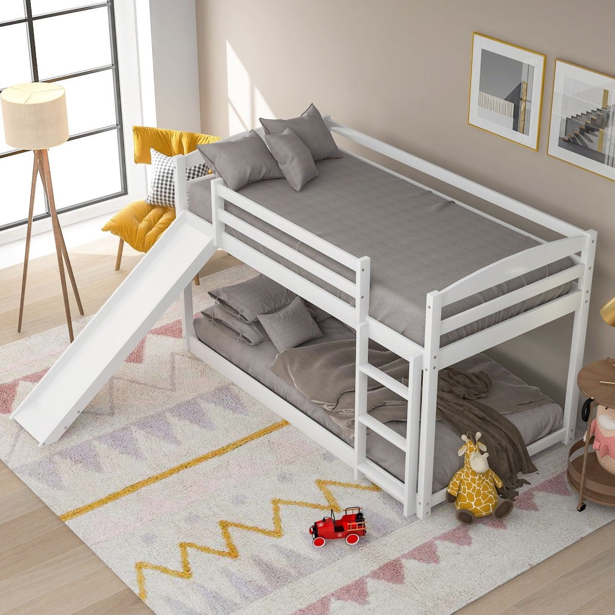 Durable Bunk Bed With Convertible Slide And Ladder - Bunk Beds available at Alpine Outlets in Denver