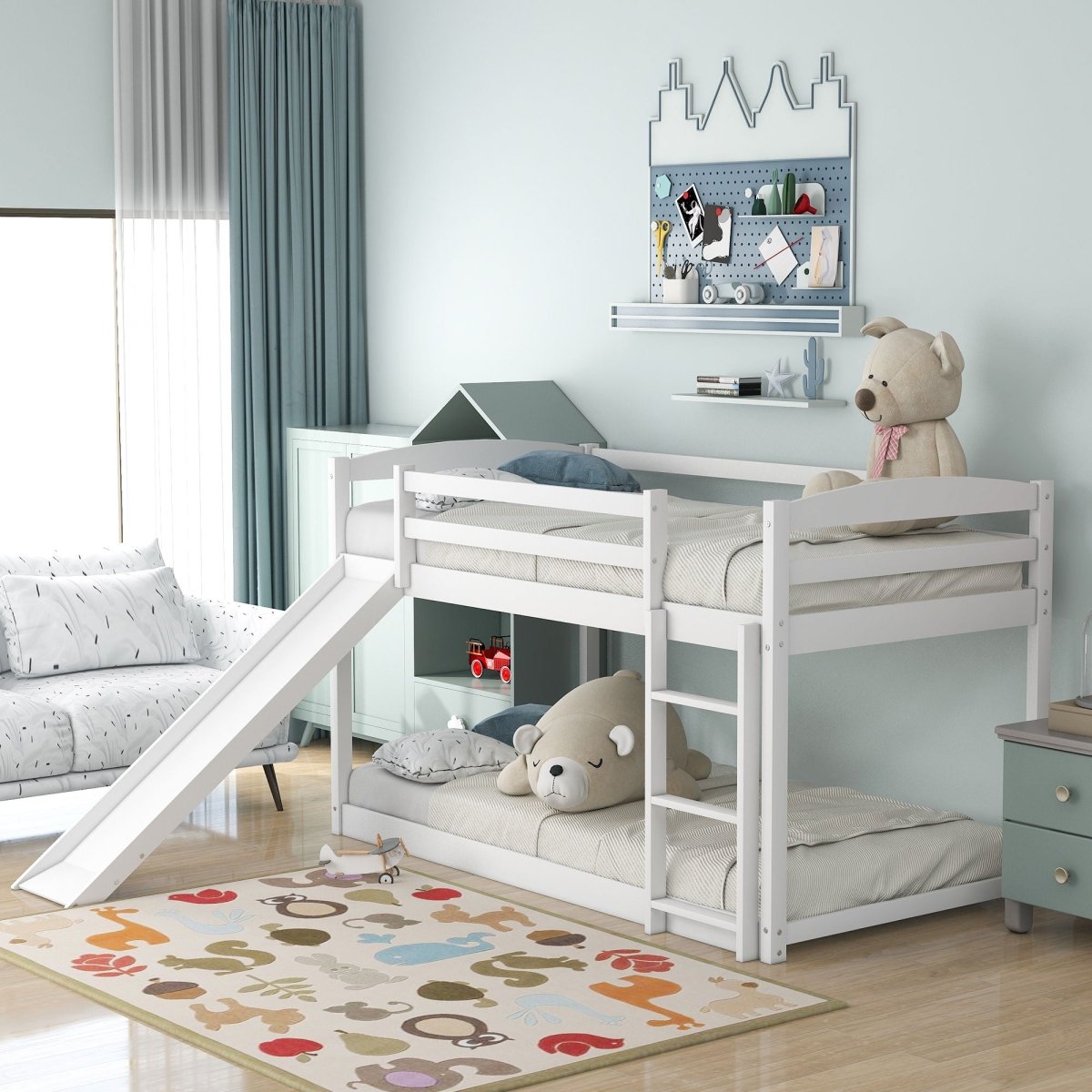 Durable Bunk Bed With Convertible Slide And Ladder - Bunk Beds available at Alpine Outlets in Denver