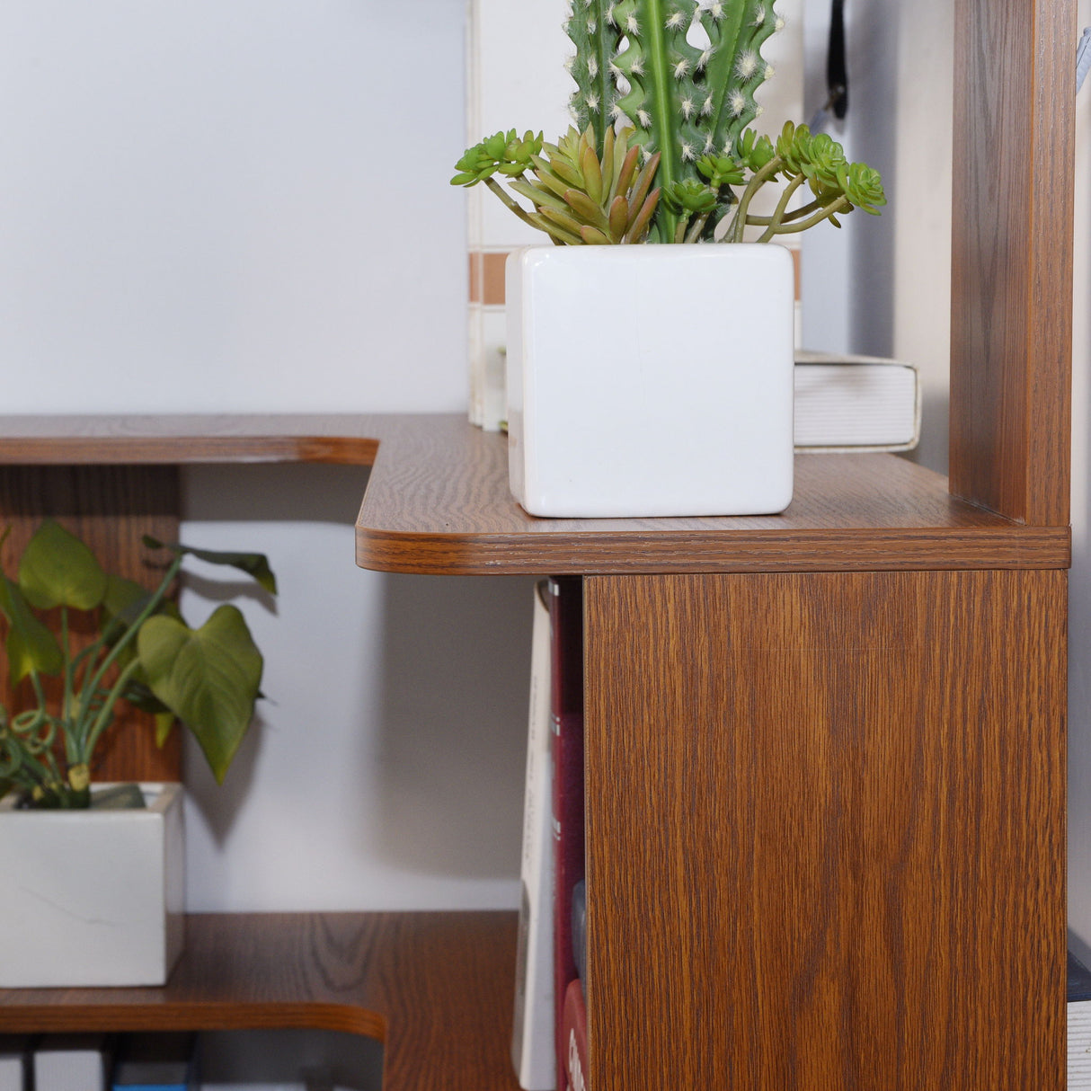 L-Shaped Corner Bookshelf