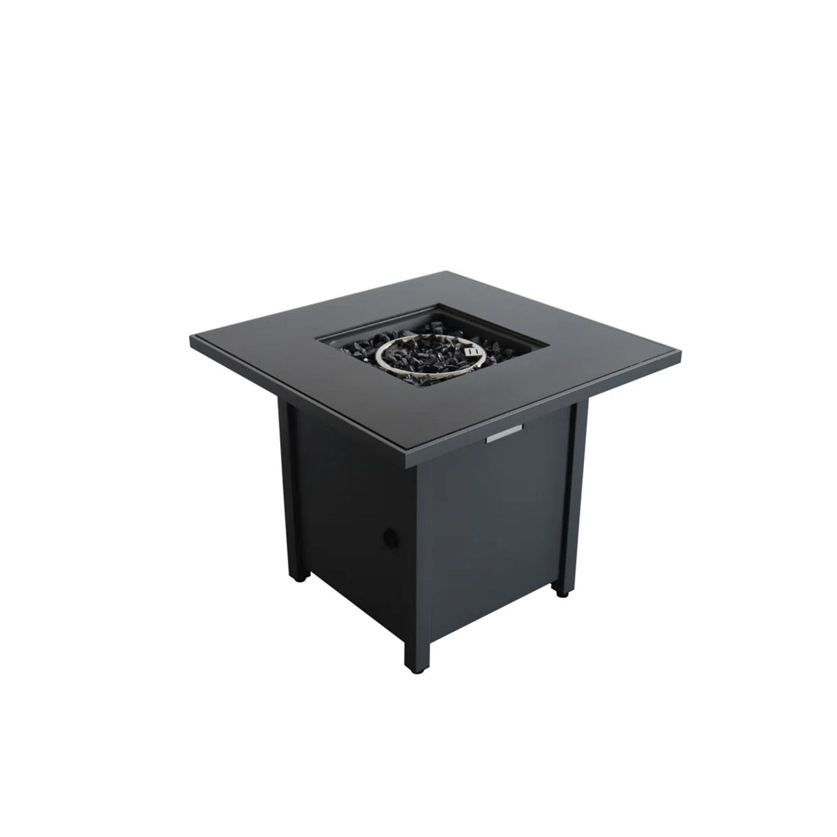 Fire Pit Table Outdoor Heater Propane Gas Burner Steel 30x25in
