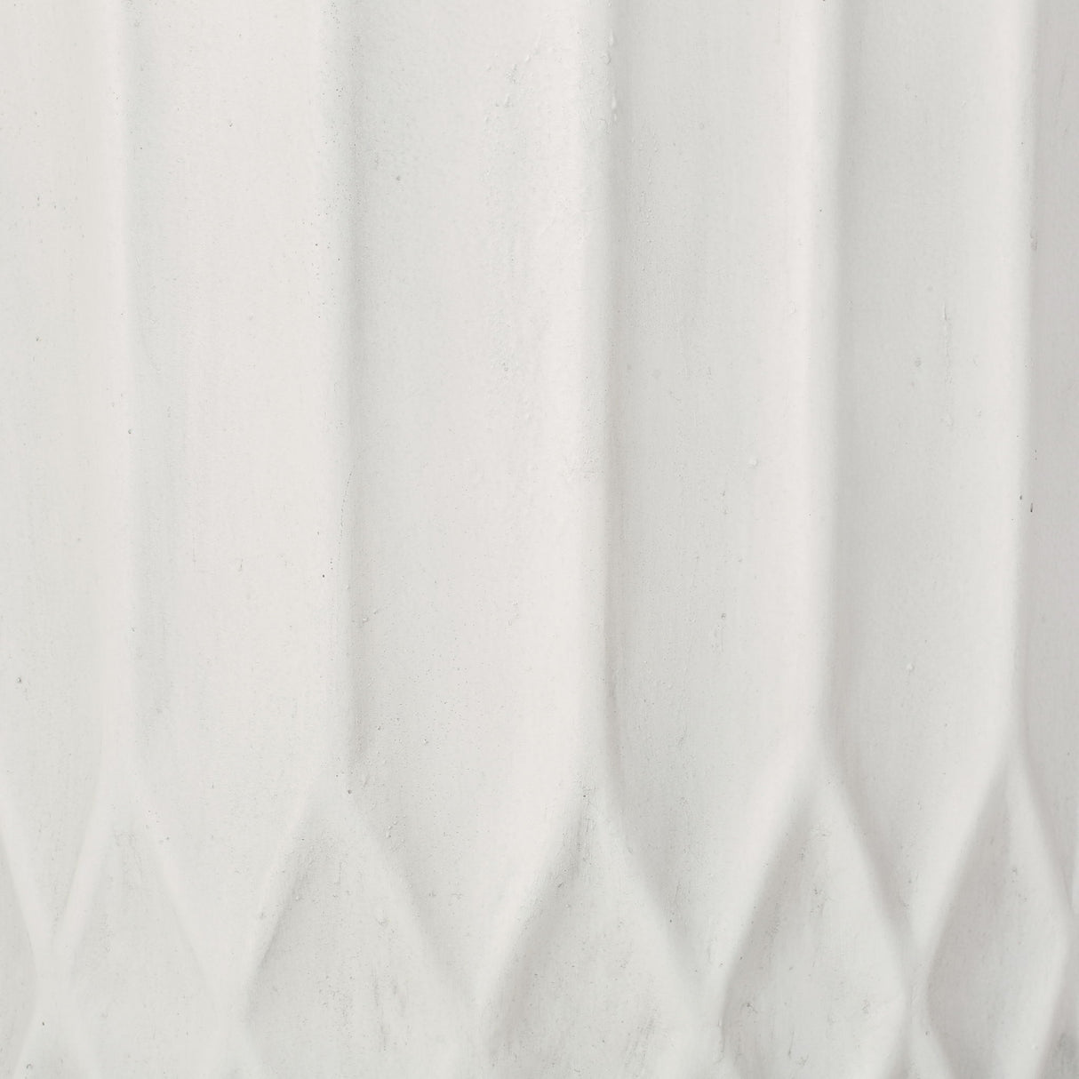 Planter With Subtle Pleated Design - Antique White