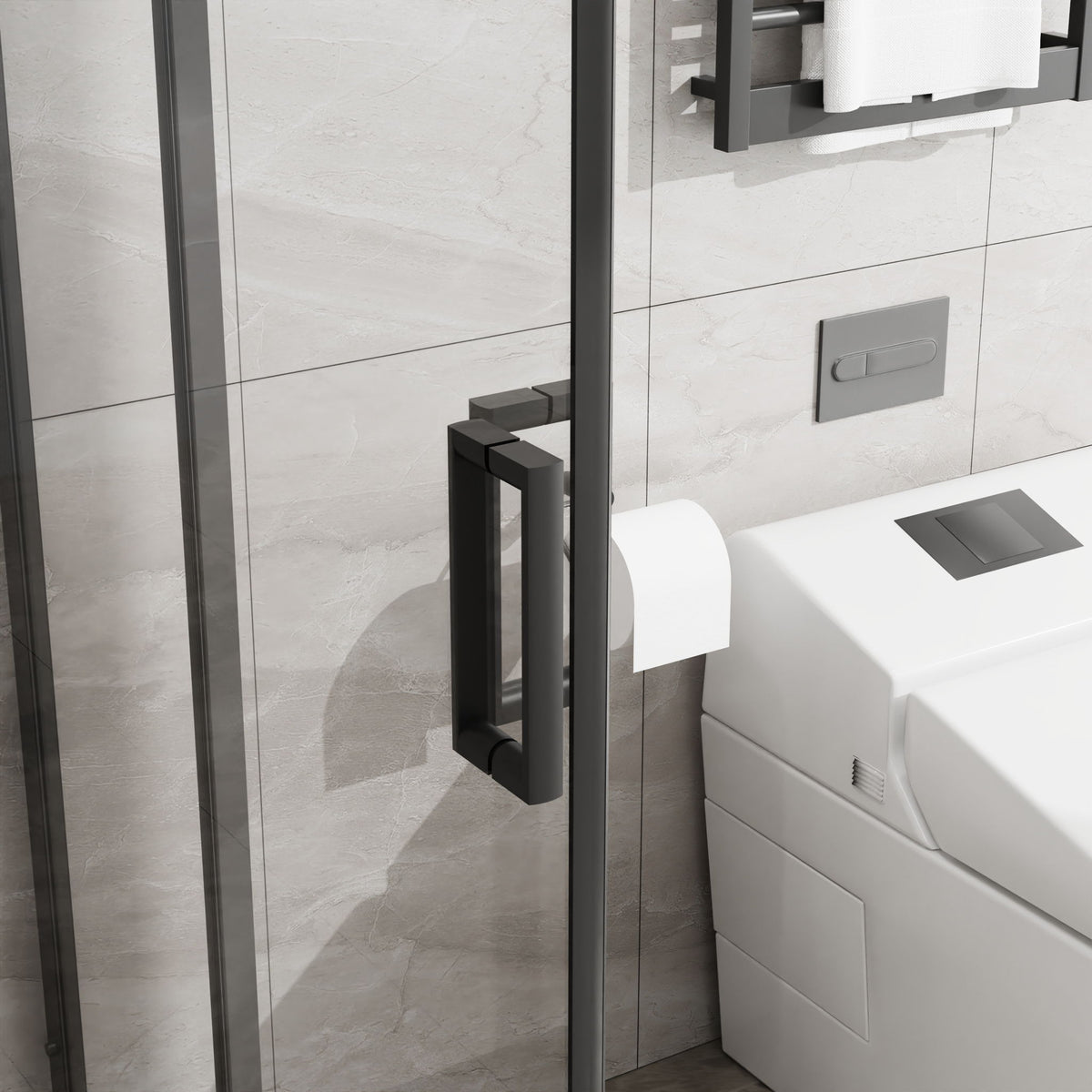 Corner Sliding Shower Door Combo With Base (No Drain Kit)