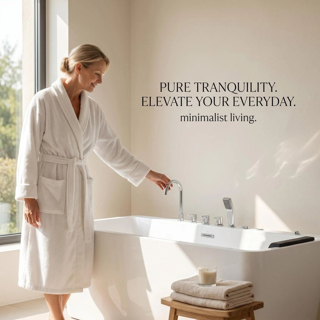 Xavier - Single Massage Bathtub, Equipped With Gfci Plug And Ul Certified Water Pump, Upc Certified Drain - Milk White