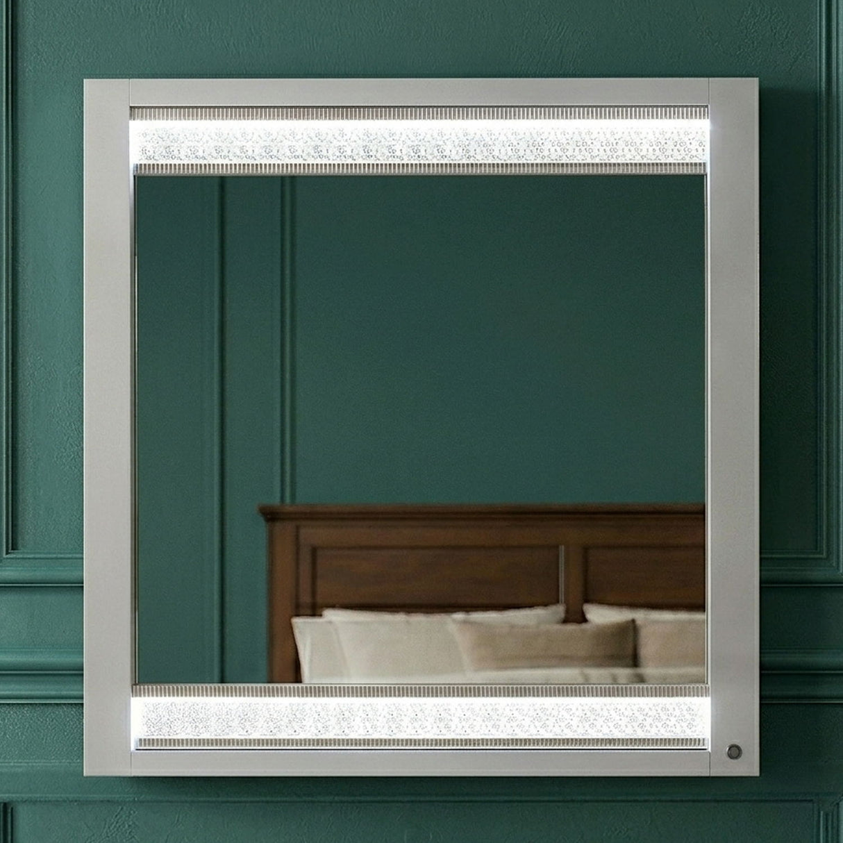 Glam - Mirror With LED Lighting (Includes Mirror Only) - White