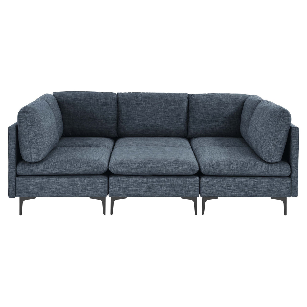 Upholstered Modular Sectional & Tall Legs