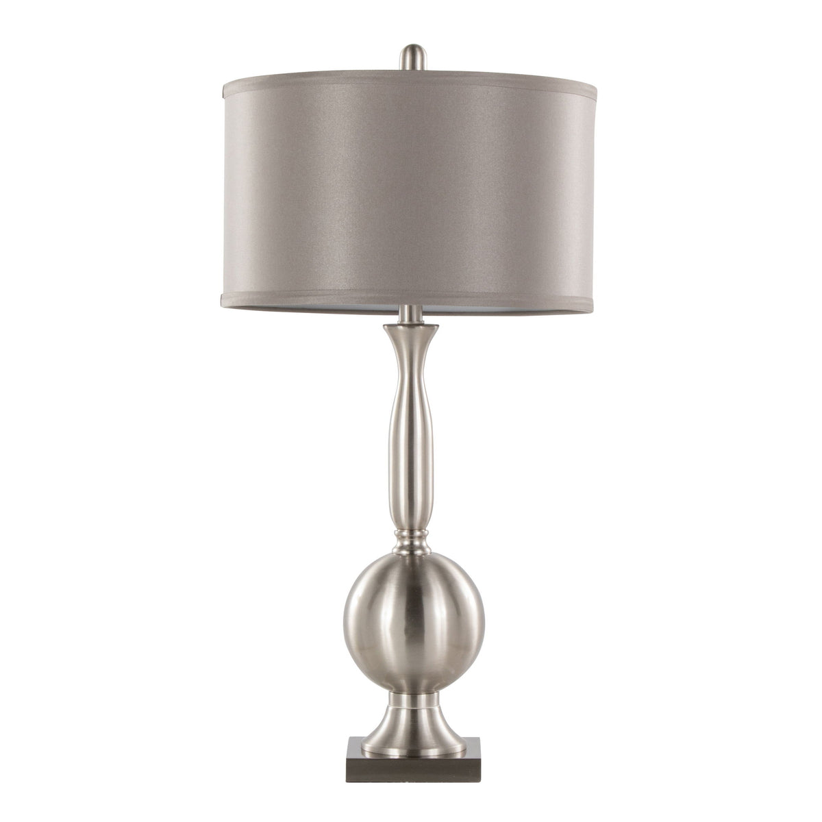 Joan - Contemporary Table Lamp (Set of 2) - Brushed Nickel