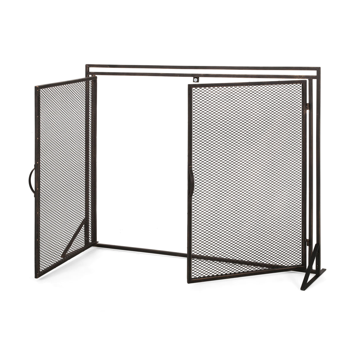 Samantha - Iron Fireplace Screen 2 Door Design