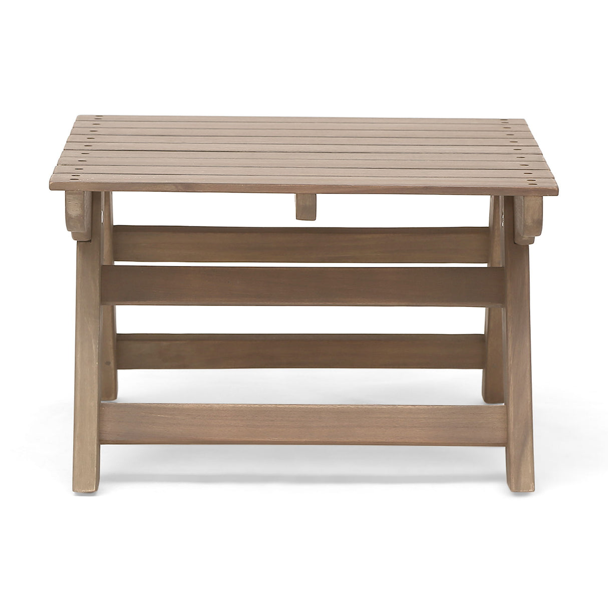 Sedona - Outdoor Side Table With Open Slat Design - Gray