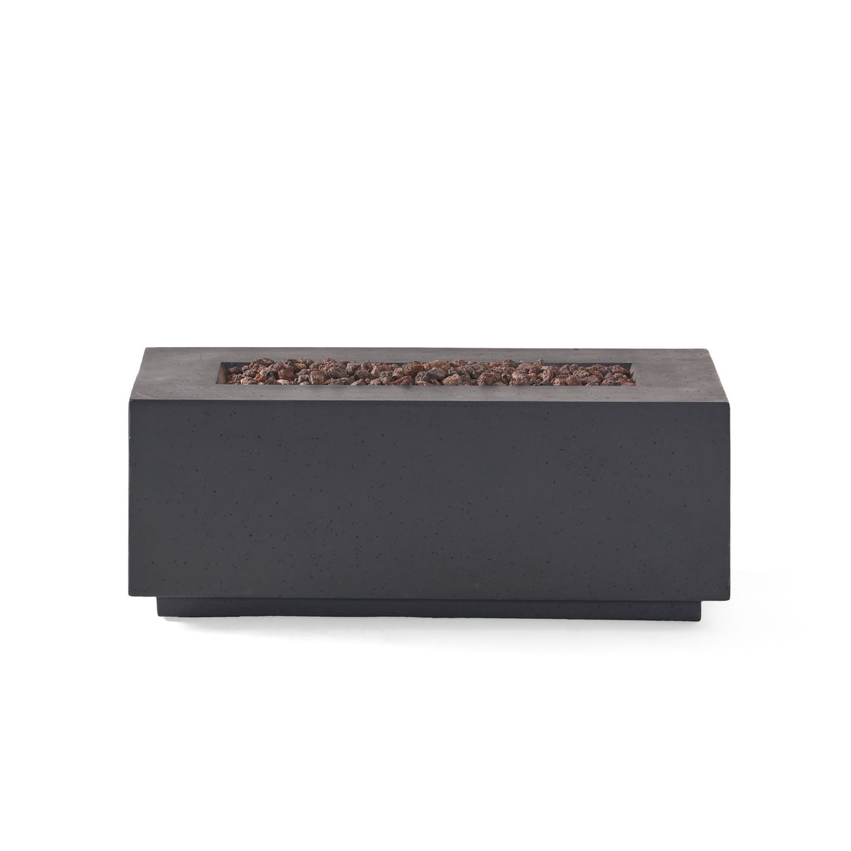 Contemporary Outdoor 40, 000 Btu Propane Fire Pit - Dark Gray
