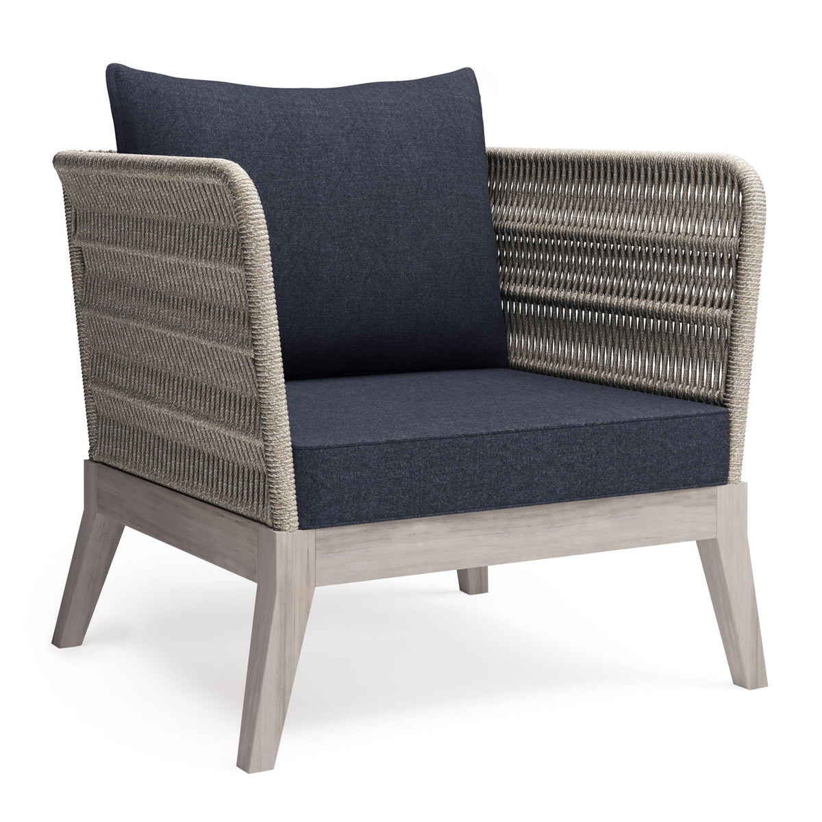 Santiago - Outdoor Conversation Chair - Dark Gray
