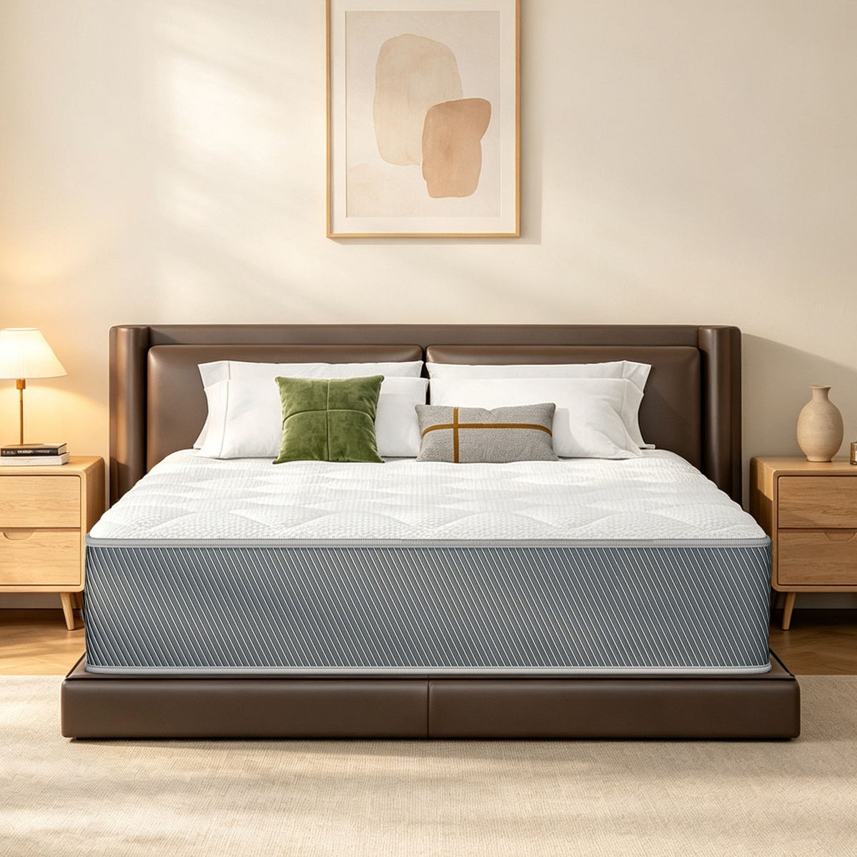 12" Hybrid Mattress With Individual Pocket Coils, Memory Foam