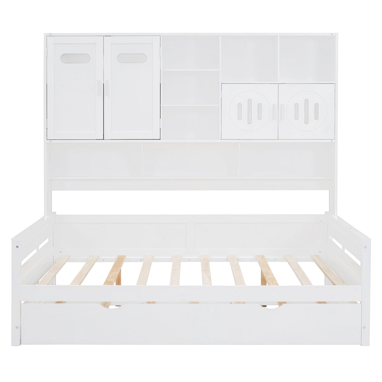 Daybed & All-In-One Cabinet And Shelf