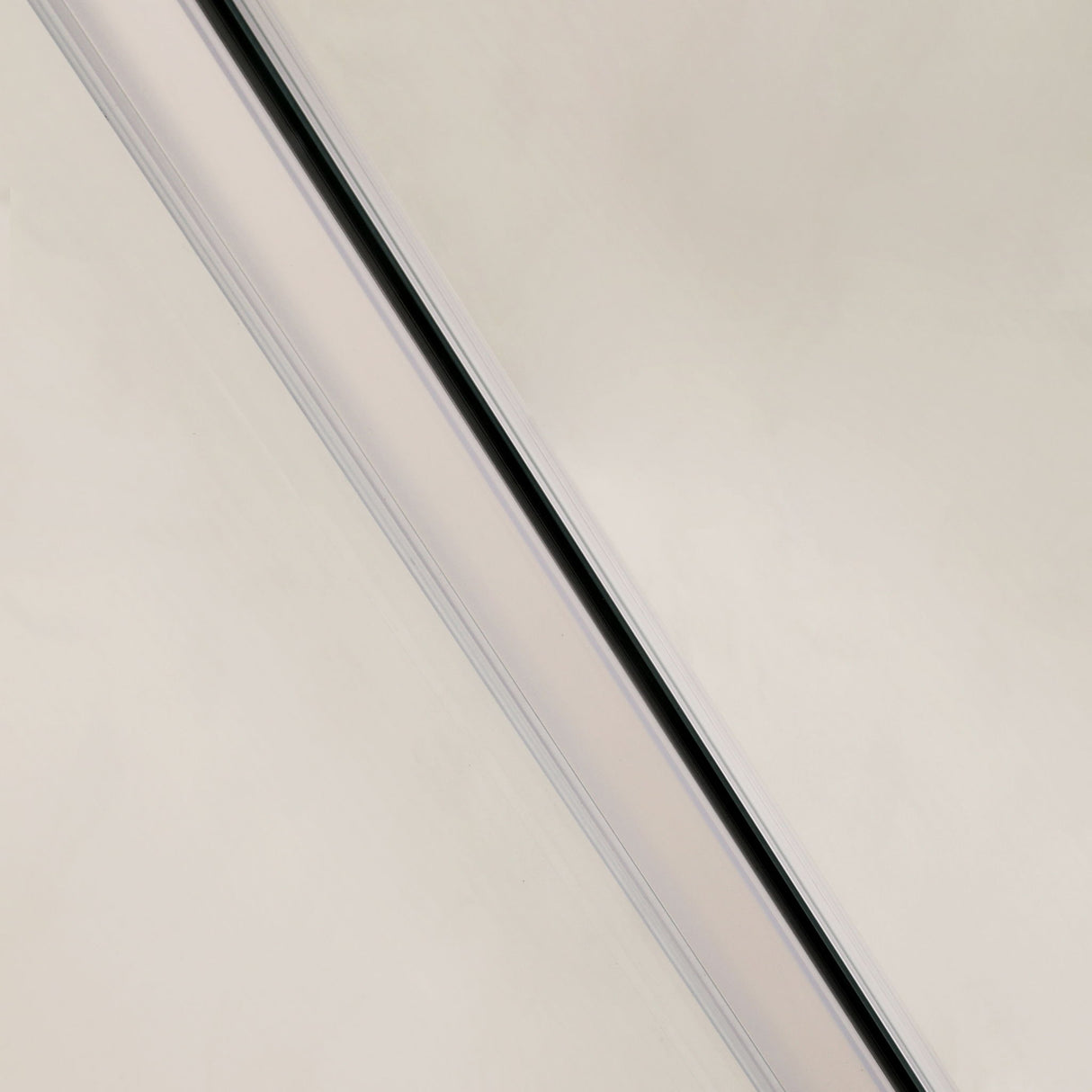 Single Sliding Bypass Shower Enclosure With Tempered Glass And - Brushed Silver