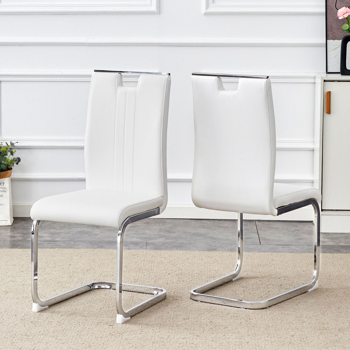 Bow Shaped Chairs, Ergonomic Design, Non Slip Base
