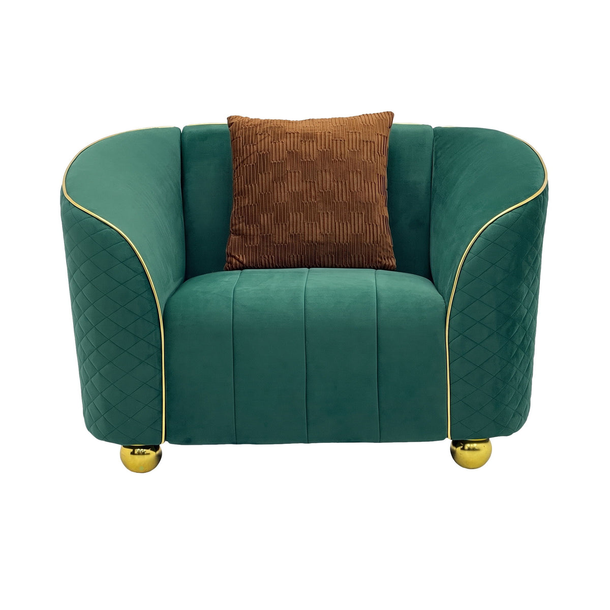 Single Sofa With Deep Seating And Durable Frame