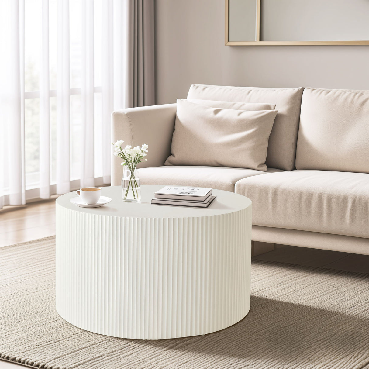 Wave Stripe Nesting Coffee Table (Set of 2)
