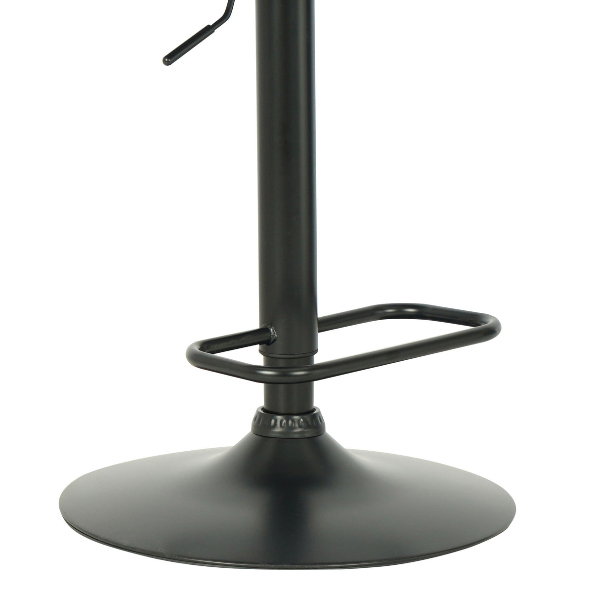 Leland - Adjustable Swivel Bar Stool With Faux Leather Seat