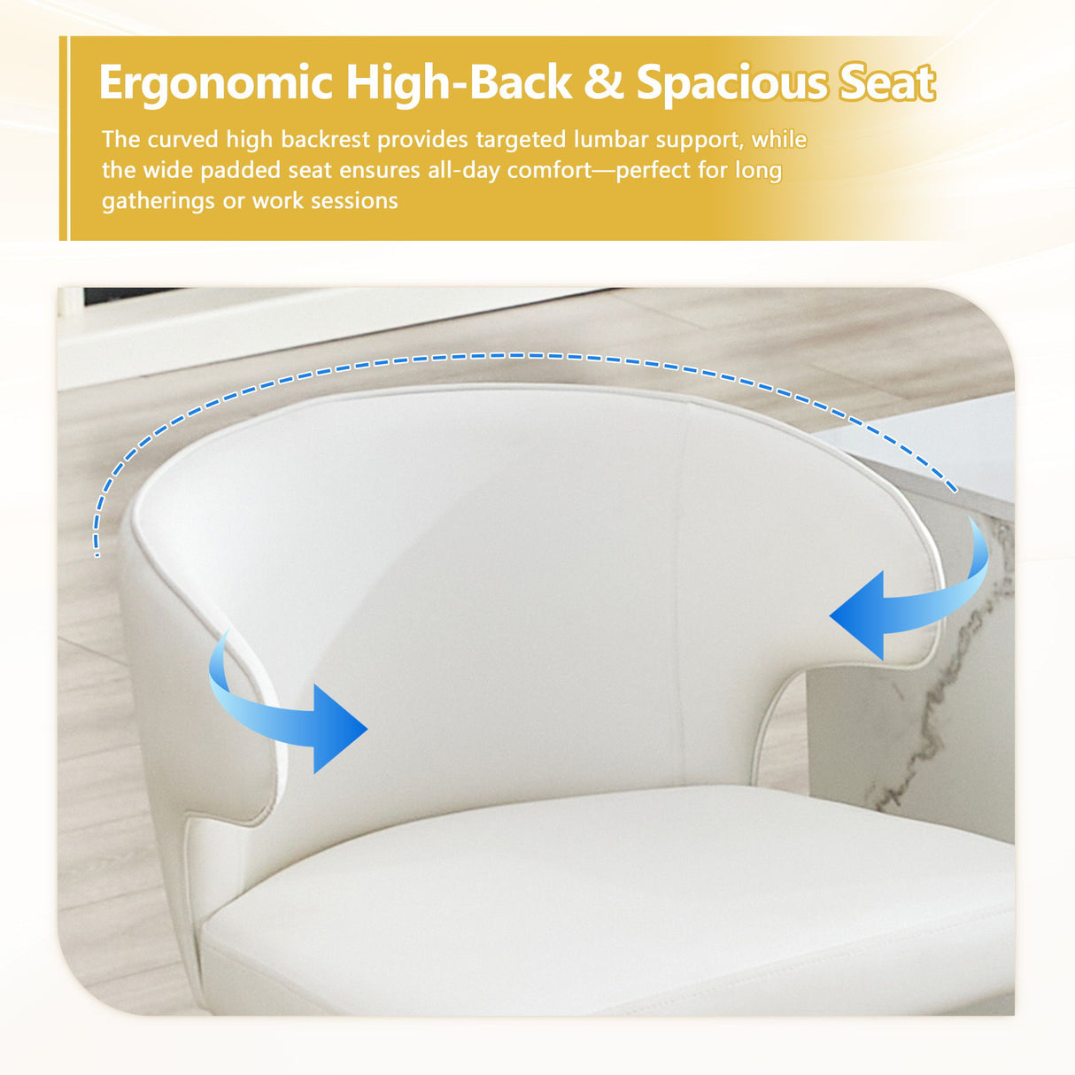 Adjustable Swivel Bar Chair With Ergonomic High Back Design