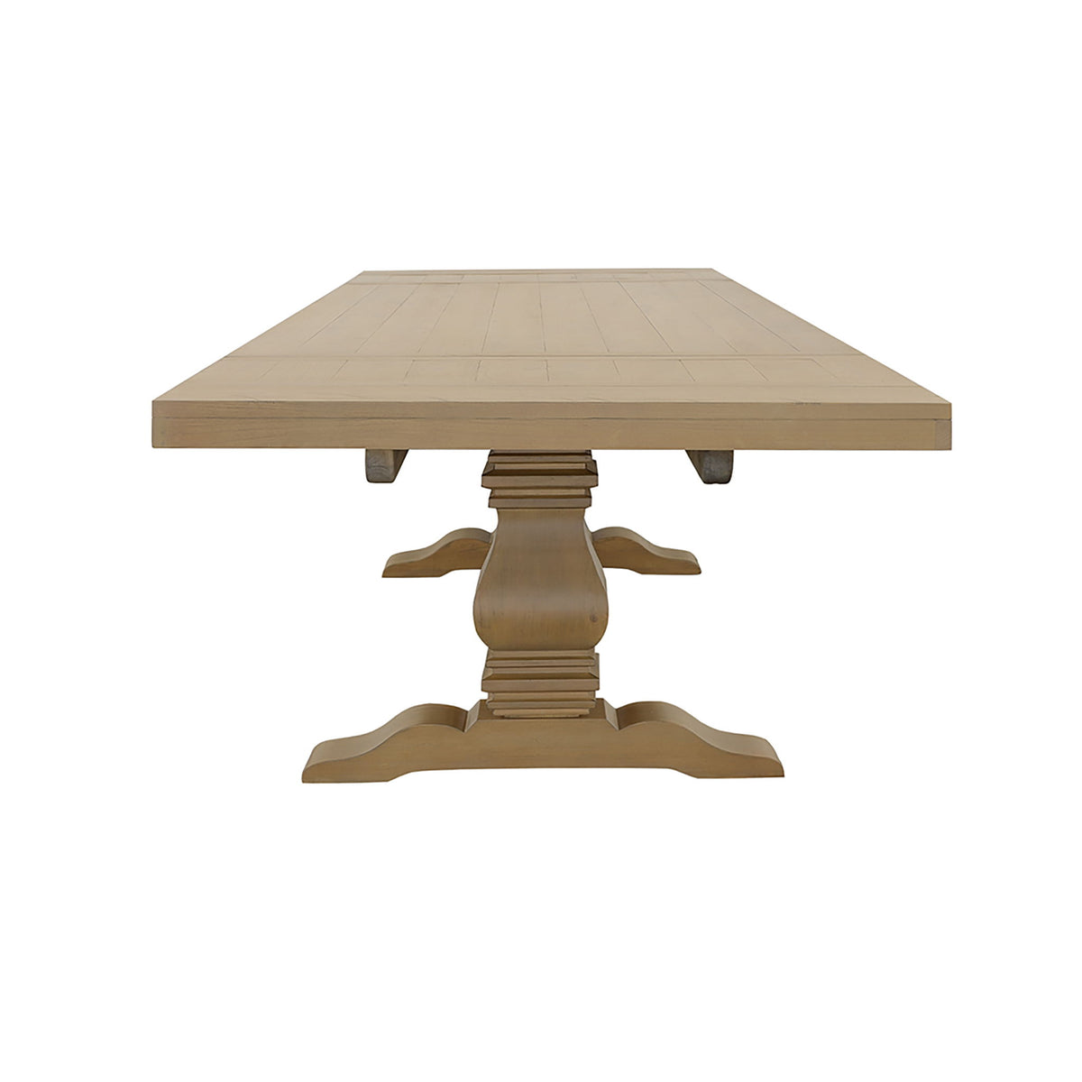 Allende - Extension Dining Table With Double Pedestal Base - Honey