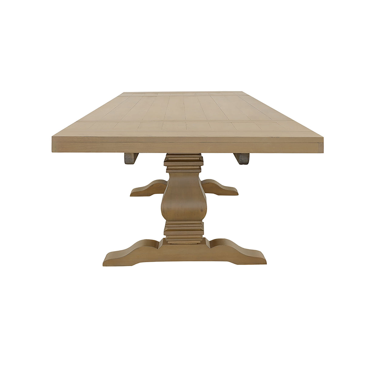 Allende - Extension Dining Table With Double Pedestal Base - Honey