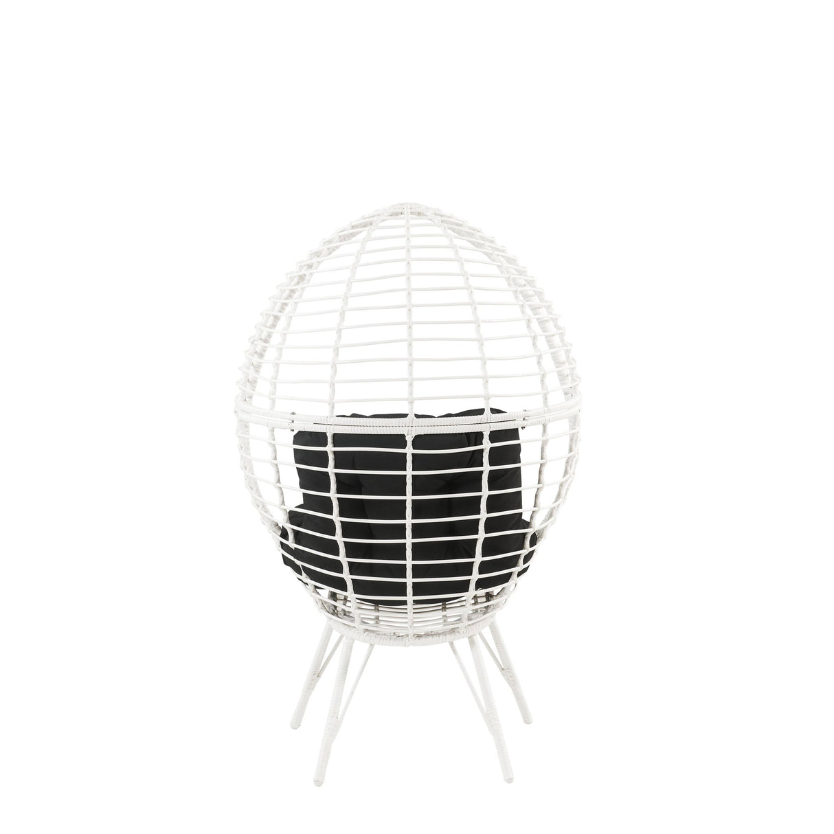 Galzed - Patio Lounge Chair - Black / White