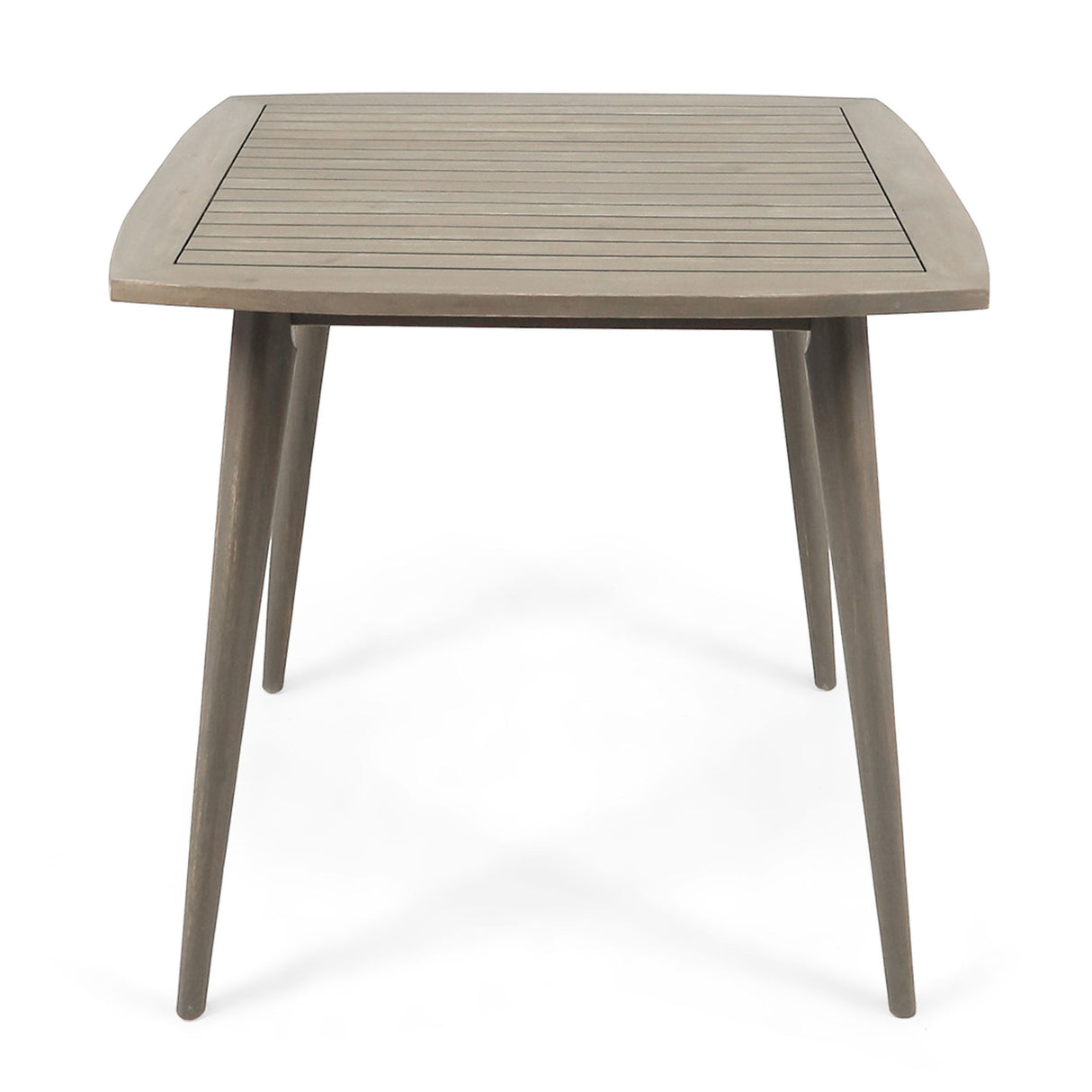 Modern Indoor Square Acacia Wood Dining Table With Toothpick Leg Design
