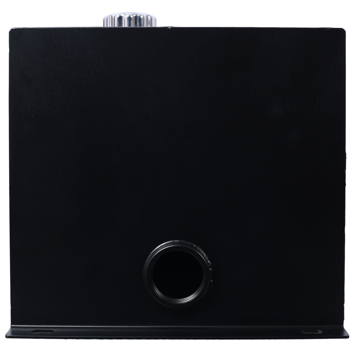 Heavy Duty Hydraulic Fluid Tank 10 Gal Steel Reservoir With Strainer, Gauge & Breather Cap For Tractors & Trucks - Black