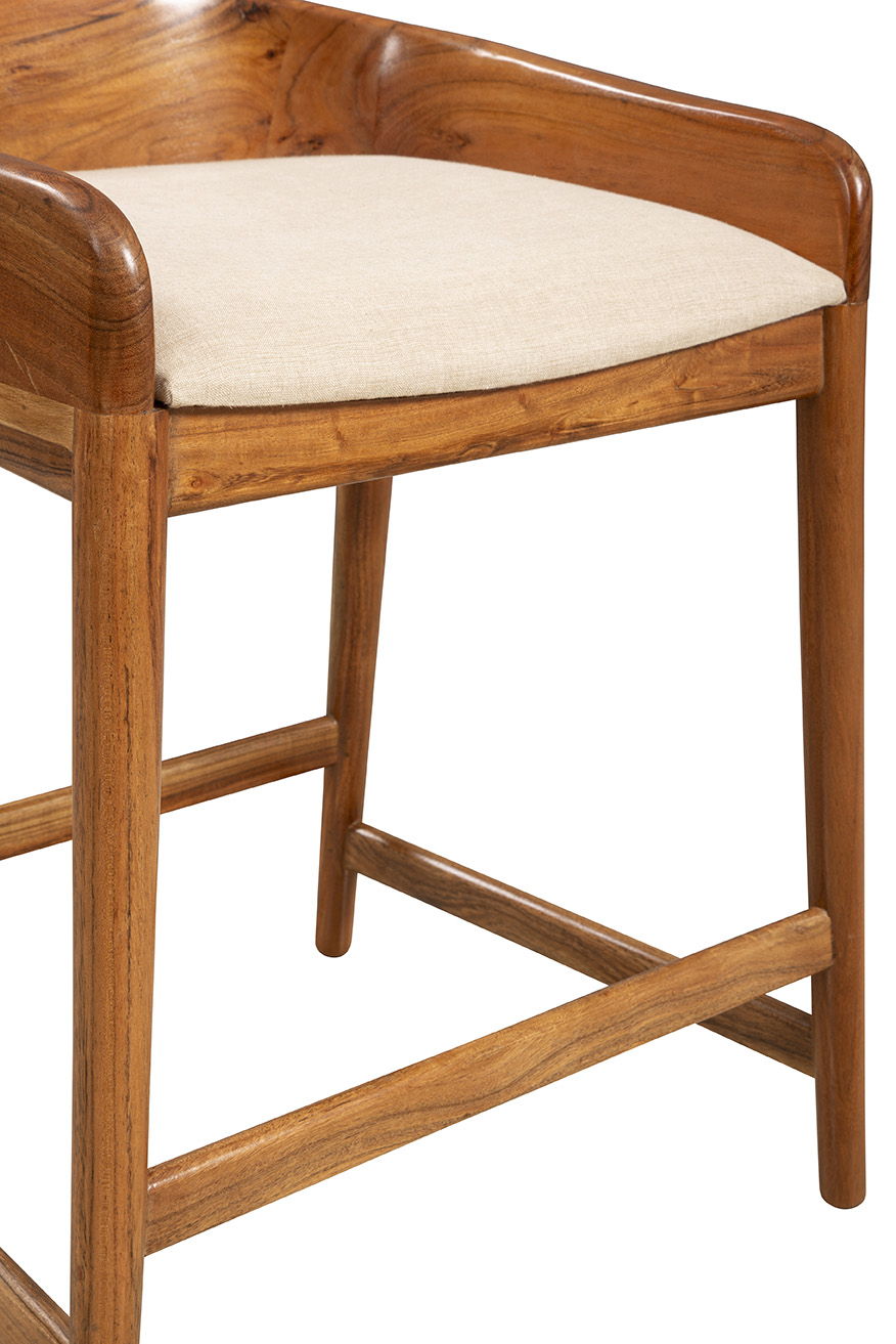 Saddle - Counter Stool - Light Brown
