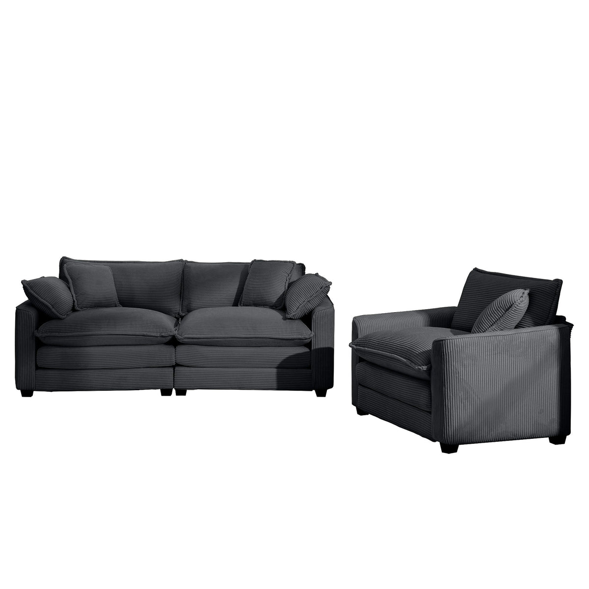 Elegant Oversized Sectional Sofa Set With Deep Seats And Flexible Layout