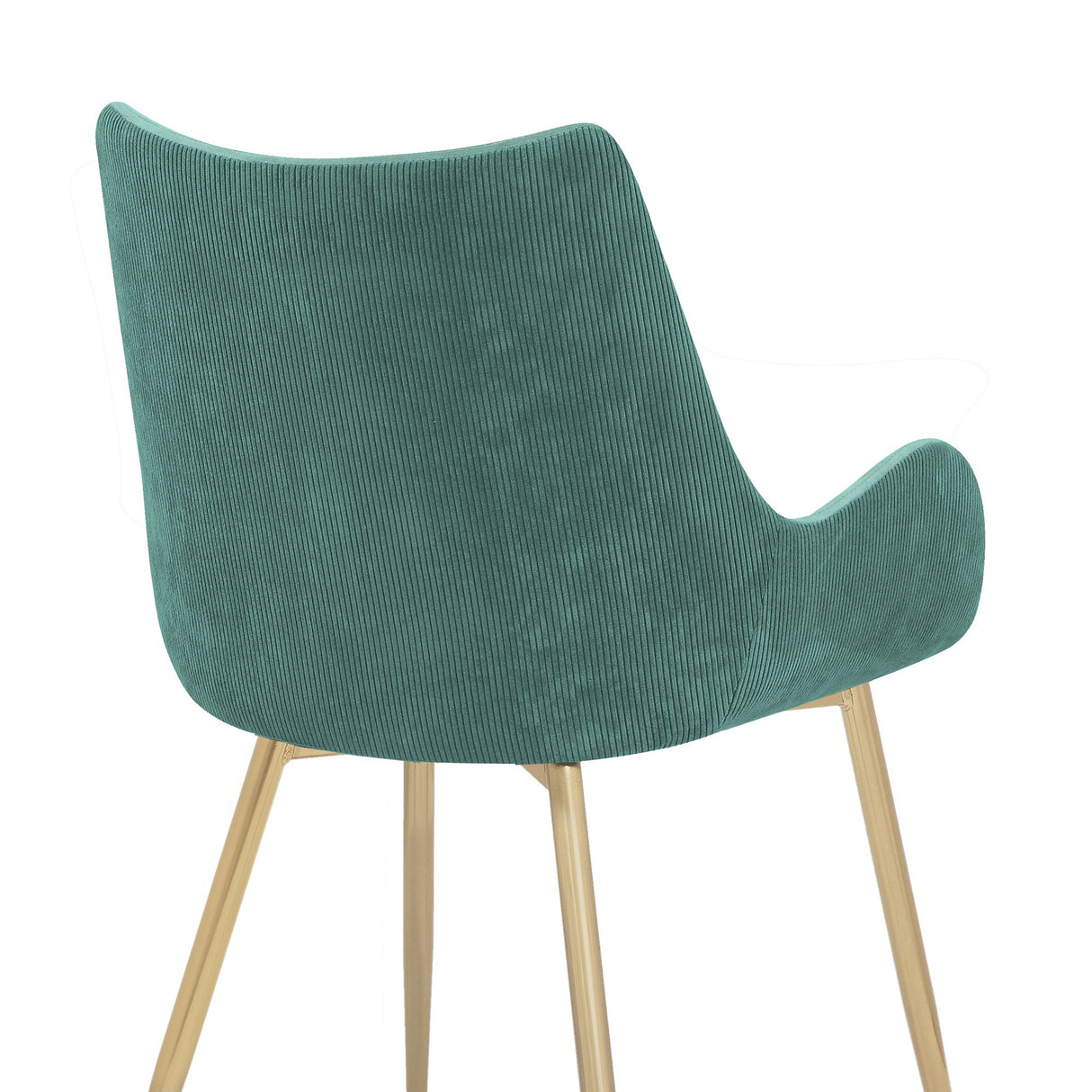 Avery - Dining Room Chair With Gold Legs - Teal