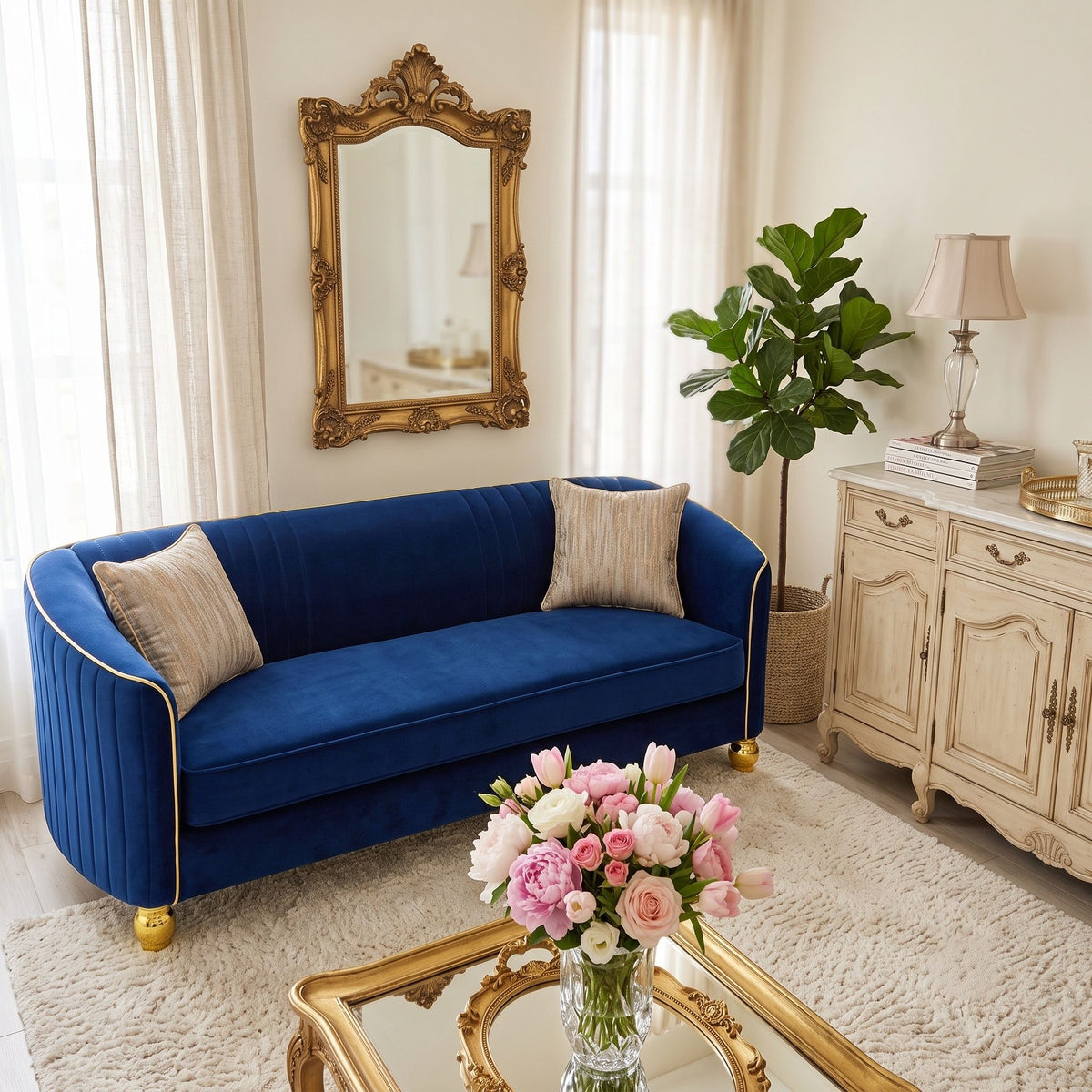 3 Seater Classic Sofa, Living Room Furniture