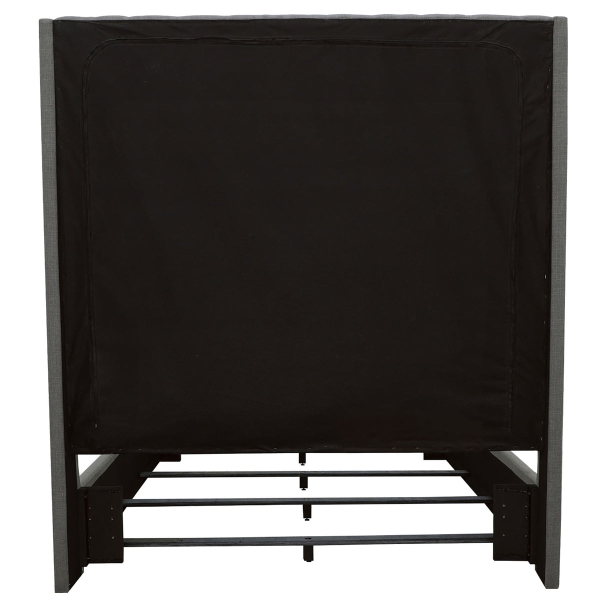 Copper - Queen Panel Bed With Button Tufted Headboard - Gray