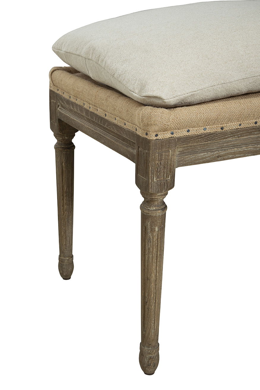Milton - Bench - Beige / Light Brown