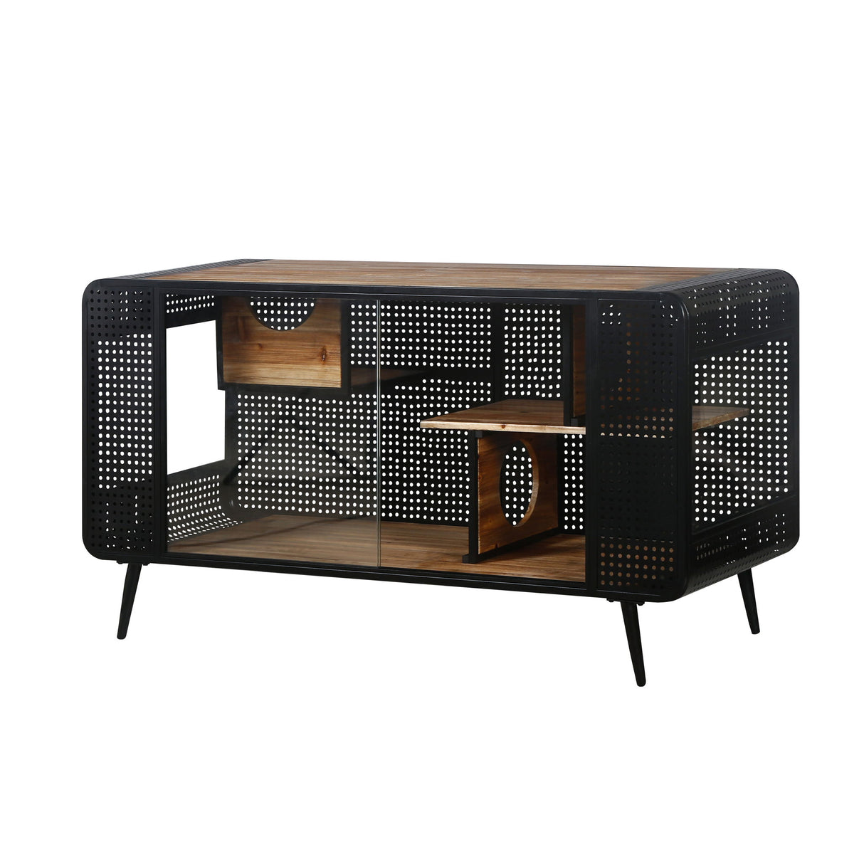 Cat House With Tempered Glass