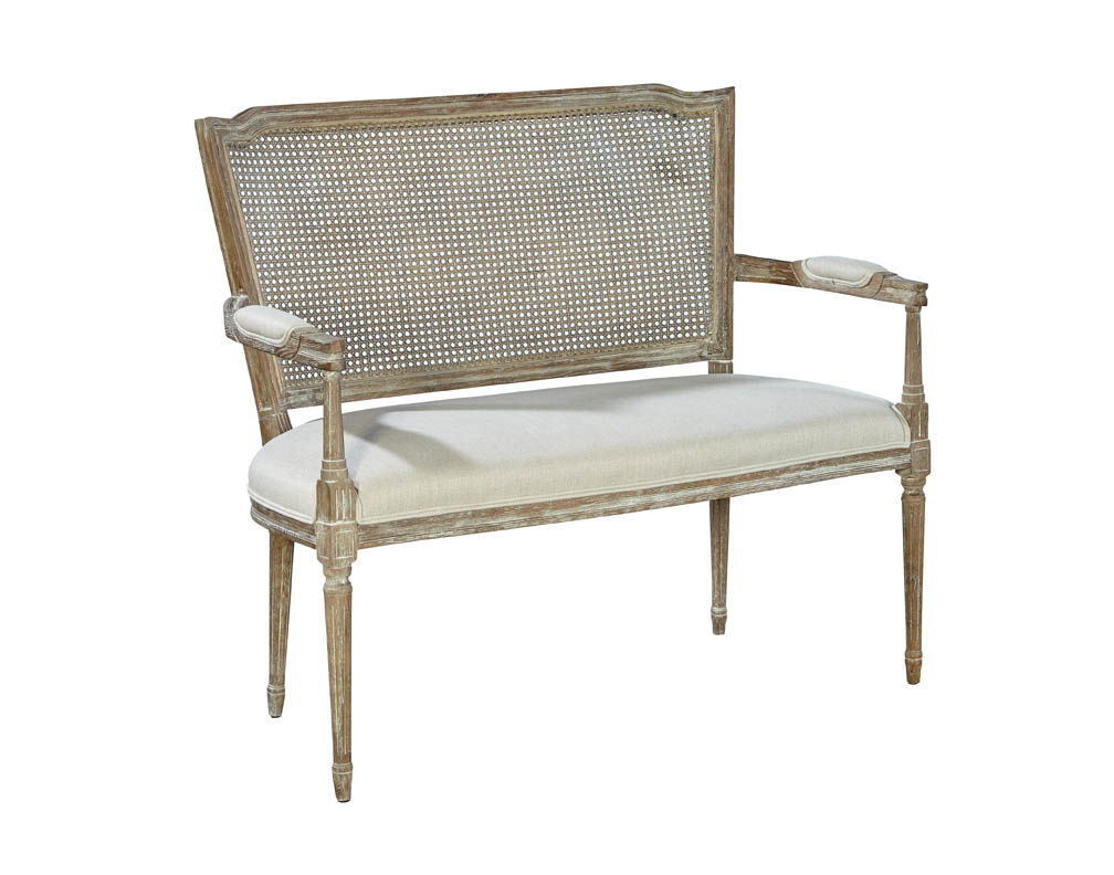 Channing - Settee - Light Brown / Beige