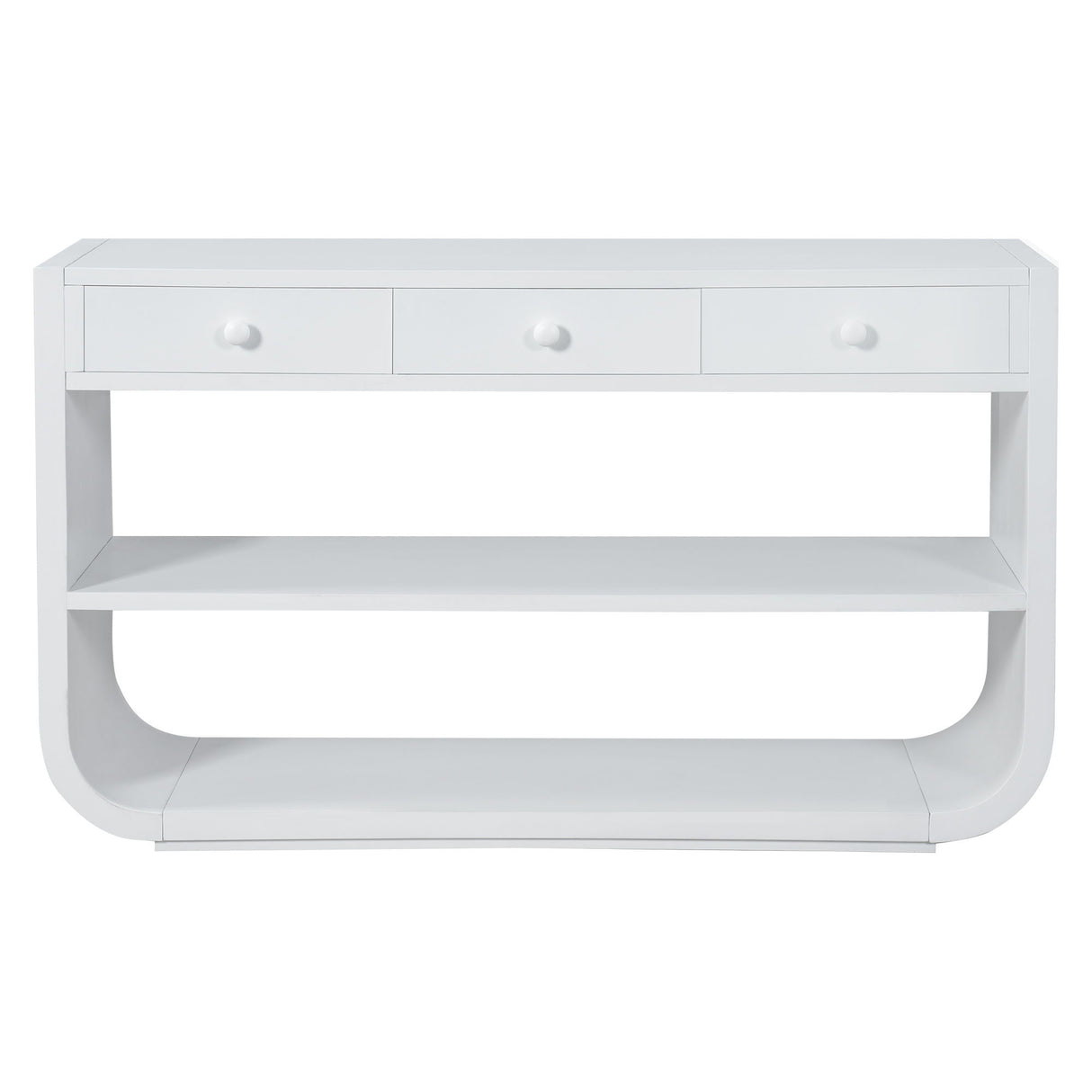 Console Table With 3 Soft Close Drawers & 2 Open Shelves