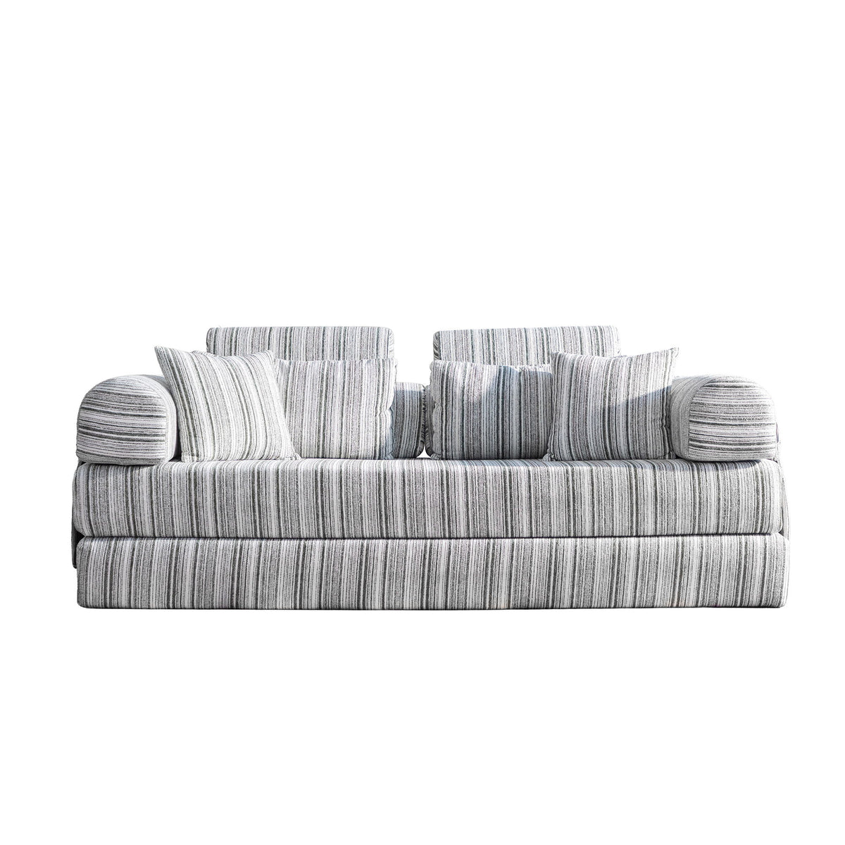 Convertible Sleeper Sofa Bed With High Density Compressed Sponge, Upholstered Couch For Living Room