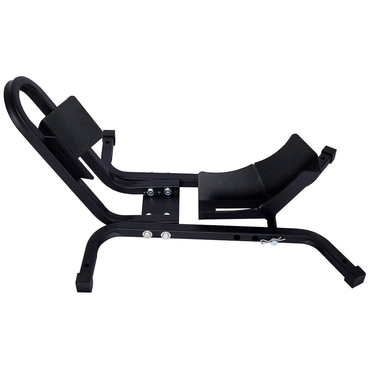Heavy Duty Motorcycle Front Tire Chock For 17" 21" Wheels Stand 1200 Lbs Capacity - Black