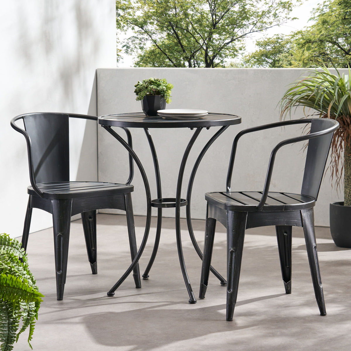 Yearn - 3 Piece Bistro Set With Table And 2 Chairs