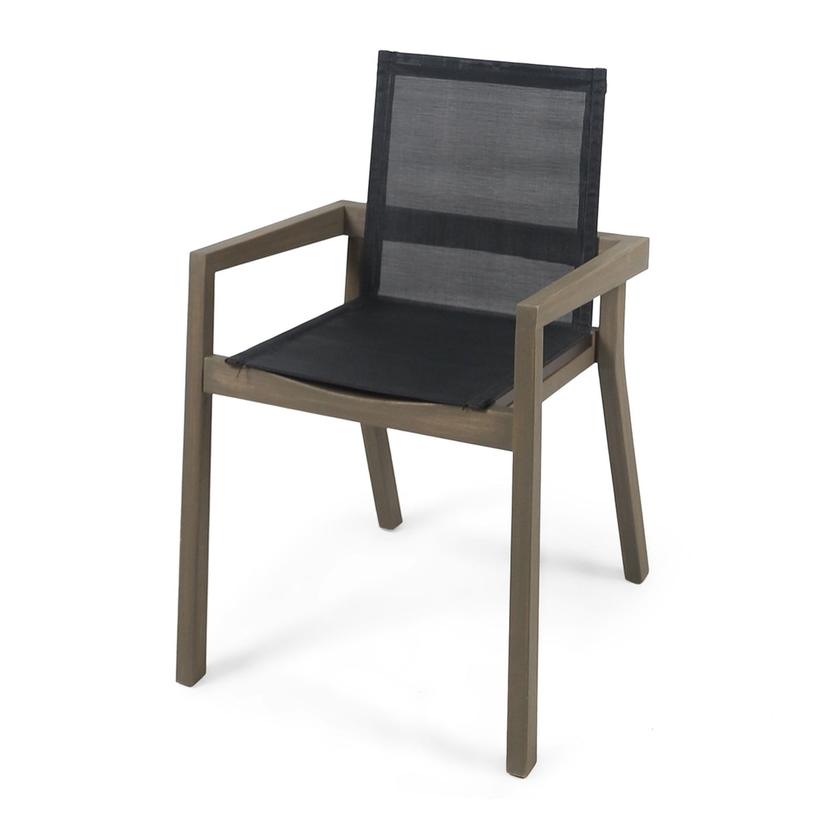 Belfast - Outdoor Dining Chair (Set of 2) With Mesh And Frame - Gray