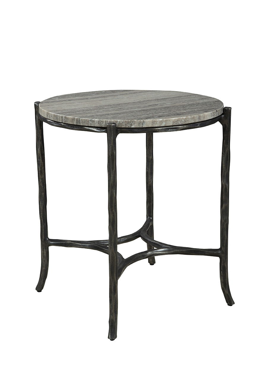 Stonewall - End Table - Silver / Black
