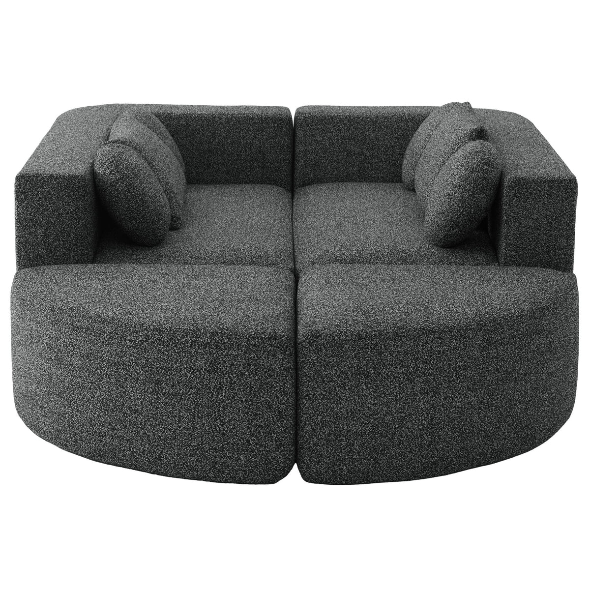 Boneless - Couch Modular Sectional Sofa With Deep Seating And Curved Design