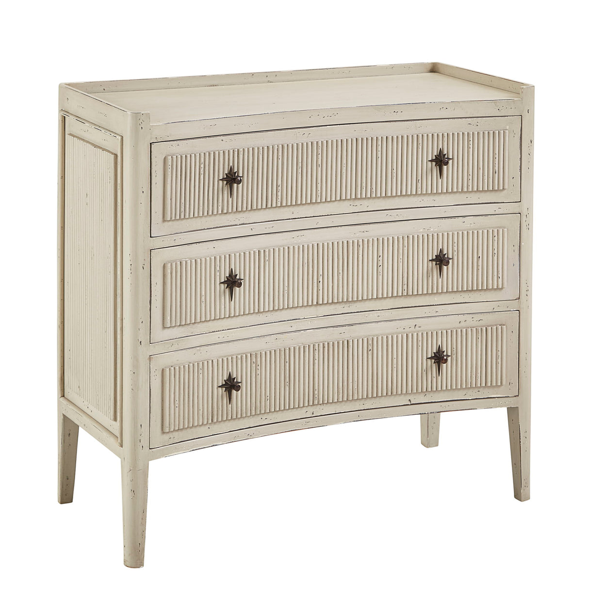 Reeded - Chest Of Drawers - Beige