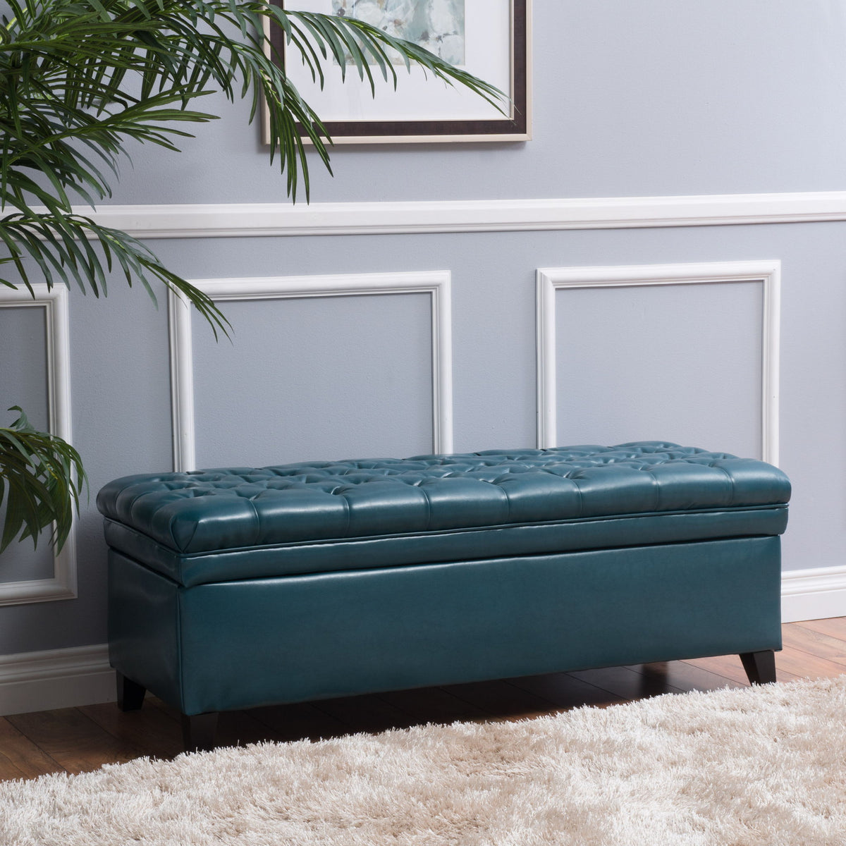Juliana - Storage Ottoman With Birch Legs